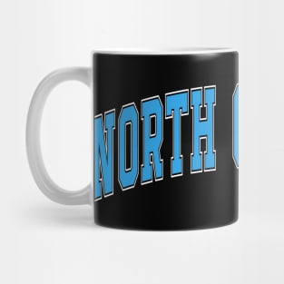 North Carolina - college university font letters text word football basketball baseball softball volleyball hockey love fan player christmas birthday gift for men women kids mothers fathers day dad mom vintage retro Mug